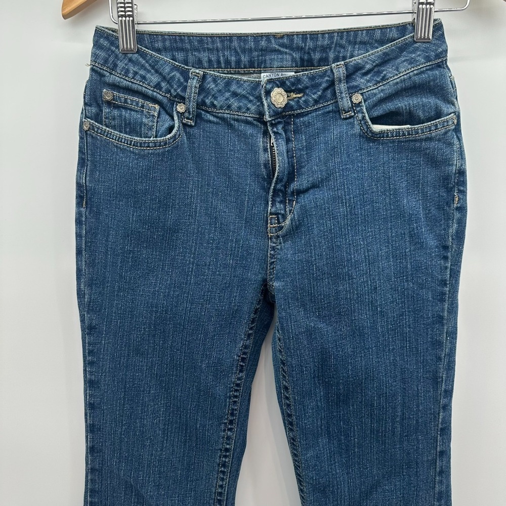 Canyon River Blues Jeans Womens‎ 16 Regular Blue Denim Stretch Bootcut Low Rise